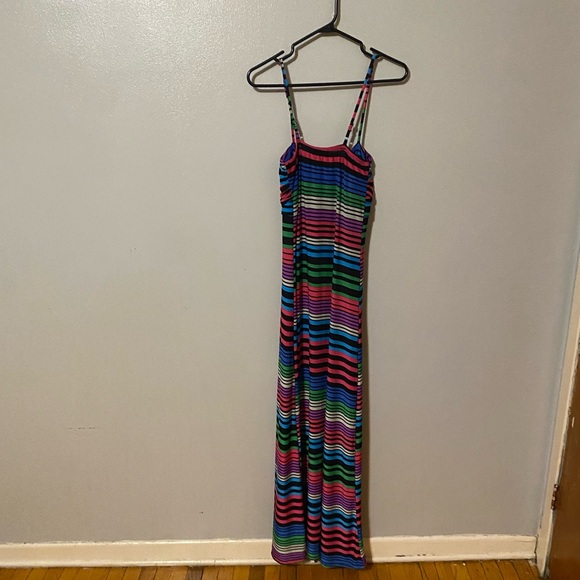 Colorful Striped Maxi Dress - Picture 3 of 3